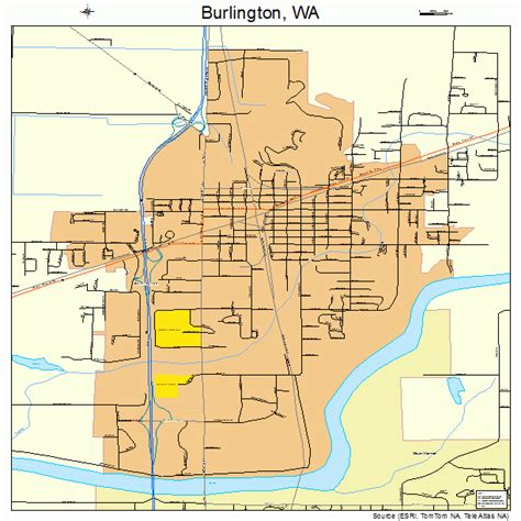 Burlington Washington Street Map 5308920