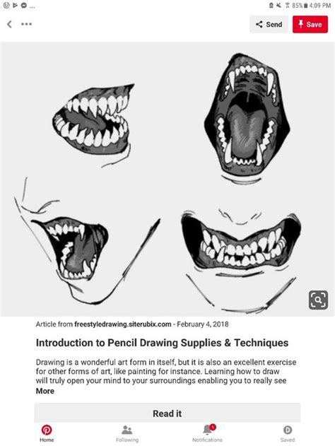 How To Draw An Open Mouth Tumblr