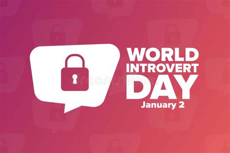 World Introvert Day. January 2. Holiday Concept. Template for ...