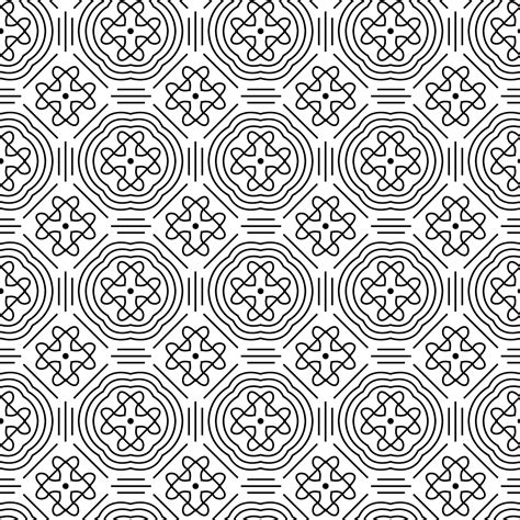 black and white outline geometric texture vector seamless pattern illustration 23549879 Vector ...