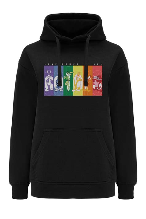 Women's Hoodie Looney Tunes 014 Looney Tunes Black – Babaco World