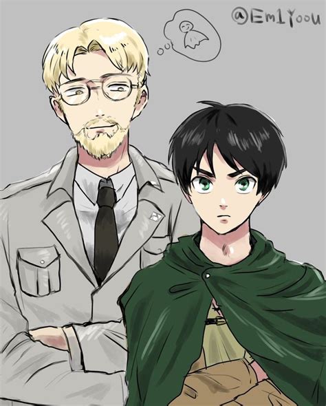 Eren and Zeke | Атаке титанов, Аниме арт, Аниме