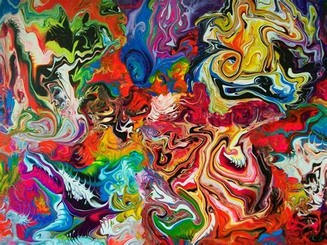 Full Color Abstract Art Painting | Creative Acrylic Painting | Pinterest | Colorful abstract art ...