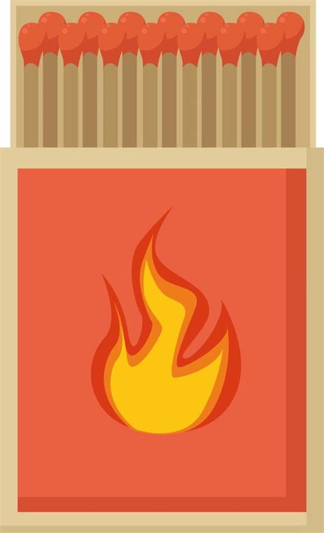 Box of matches, illustration, vector on white background. 13742718 ...