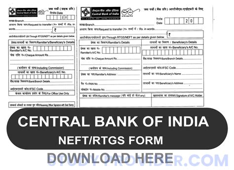 Pdf Central Bank Of India Rtgs Neft Form Pdf Panot Book | sexiezpix Web Porn