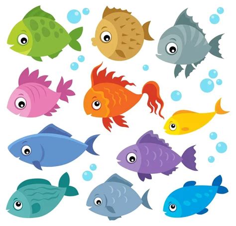 Fish cartoon Stock Vector Image by ©yupiramos #7095203