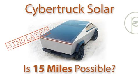 Tesla CyberTruck Solar Roof - Is 15 Miles Possible? - YouTube