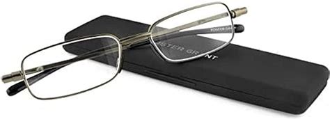 Amazon.com: Foster Grant Gavin Men's Folding Gunmetal Reading Glasses ...