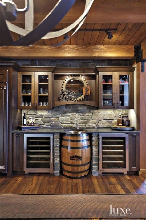 Rustic Kitchen Ideas | Basement bar, Bars for home, Basement remodeling