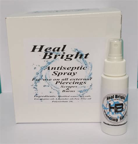 Antiseptic Piercing Spray Case 16 2oz Bottles – healbrighttattooaftercare.com