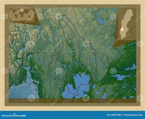 Varmland, Sweden. Physical. Capital Stock Illustration - Illustration of stockholm, country ...