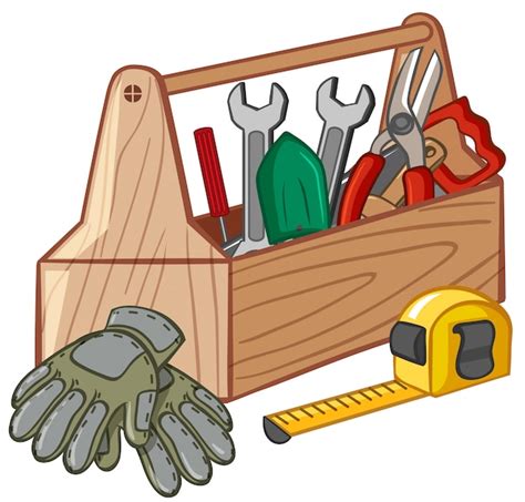 Toolbox with many tools | Free Vector