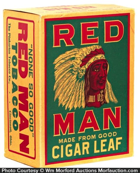 Antique Advertising | Red Man Tobacco Box • Antique Advertising