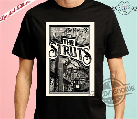 The Struts Tour 2023 Shirt, The Rooftop At Pier New York Poster Shirt ...