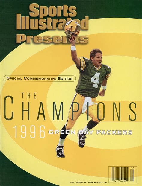 Green Bay Packers Qb Brett Favre, Super Bowl Xxxi Sports Illustrated ...