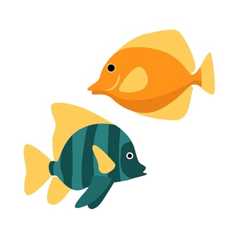 Premium Vector | Two Fish