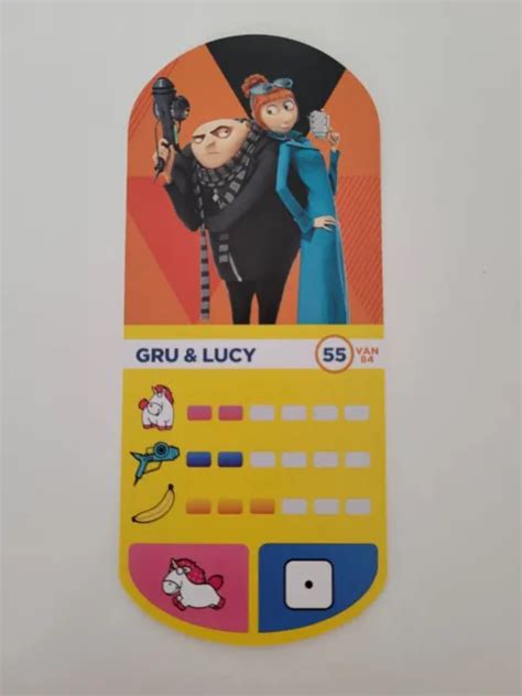 NEW UNIVERSAL DESPICABLE Me 3 Minions Gru & Lucy Trading Card in Dutch Number 55 EUR 11,72 ...