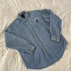 Dallas Cowboys Vintage Denim Jean Long Sleeve Button Up Embroidered Shirt XL | eBay