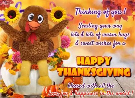 Warm Thanksgiving Hugs! Free Happy Thanksgiving eCards, Greeting Cards | 123 Greetings