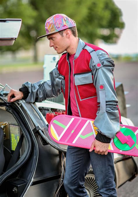 Men's Authentic Marty McFly Jacket Costume from Back to the Future Part 2