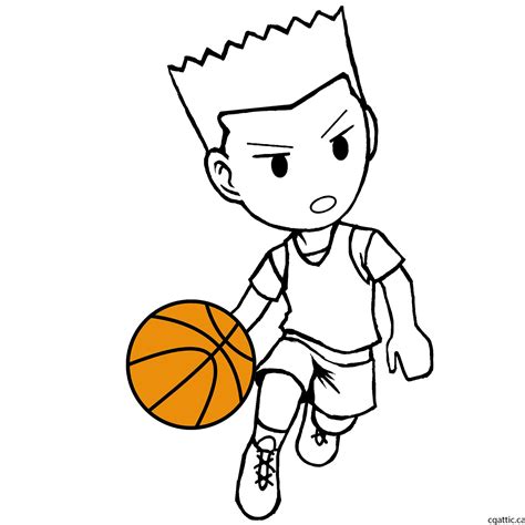 Cartoon Basketball Player Drawing in 4 Steps With Photoshop ...