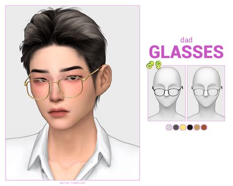 DAD GLASSES | casteru | Sims 4 teen, Sims 4 piercings, Sims 4 anime