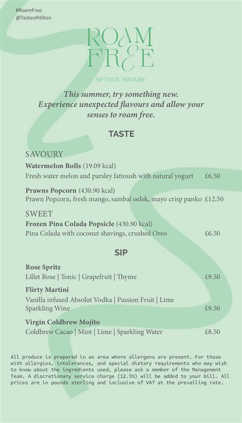 Hilton Glasgow | Taste Republic Menu - Hilton Glasgow - Page 1 - 17 ...