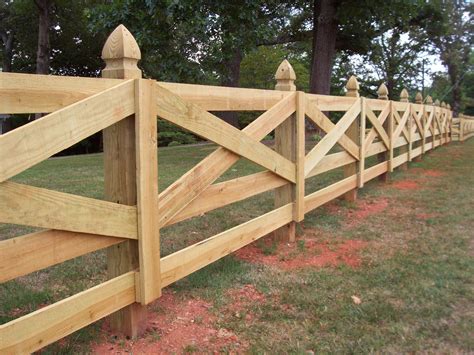 Custom wood crossbuck horse fence design by Mossy Oak Fence Company | Wood fence design ...