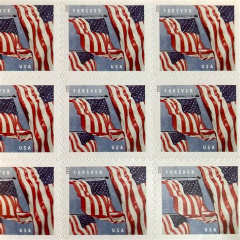 REAL 2022 American Forever Flag Stamps 100pcs - Etsy