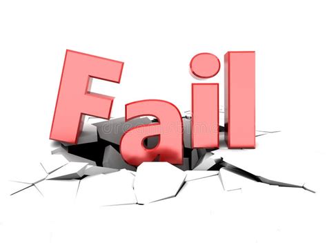 Fail sign stock illustration. Illustration of problems - 62881604