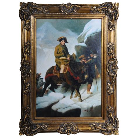 20th Century Oil Painting Napoleon on His Horse at 1stDibs