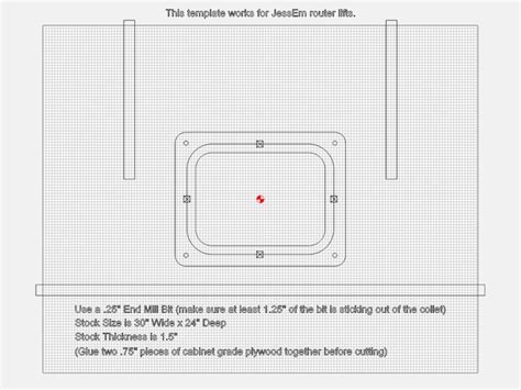 Jessem Router Lift Template - Printable Word Searches