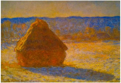 'Claude Monet Haystacks in Snow 2 Art Print Poster' Prints | AllPosters.com