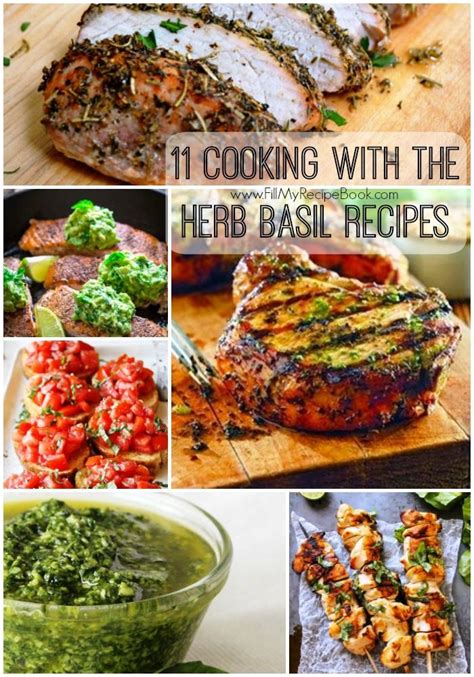 11 Cooking With the Herb Basil Recipes - Fill My Recipe Book