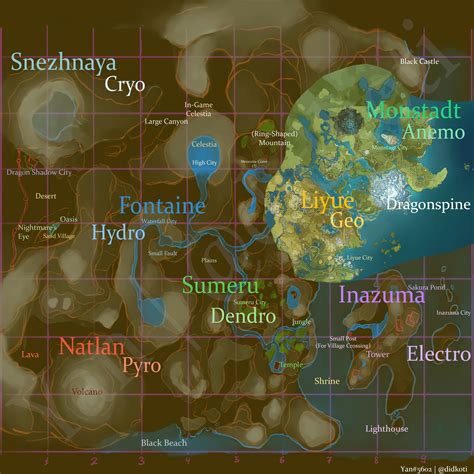 Draft of the complete Genshin impact map! (Only based on leaks and ideology) : r/Genshin_Impact_Info