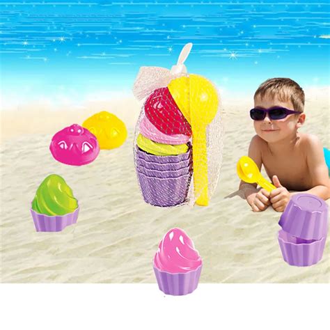 Aliexpress.com : Buy 9pcs/set Kids Baby Beach Sand Toys Small Cake ...