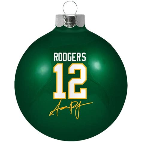 Green Bay Packers Aaron Rodgers Player Ornament - NFLShop.com