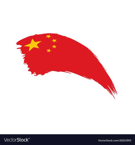 China flag Royalty Free Vector Image - VectorStock