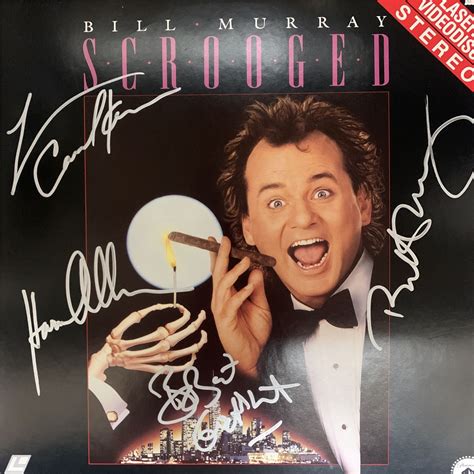 Scrooged cast signed laser disc