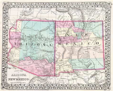File:1877 Mitchell Map of Arizona and New Mexico - Geographicus - AZNM-mitchell-1877.jpg ...