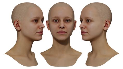 12 x Female 3D Head Model Bundle | by 3dscanstore.com