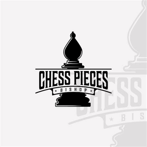 Premium Vector | Chess and bishop piece logo vintage vector illustration template icon graphic ...