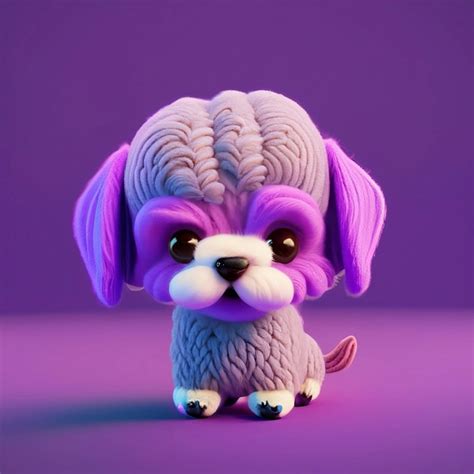 Premium AI Image | Knitted toy dog on the stack of knitted clothes on wooden table