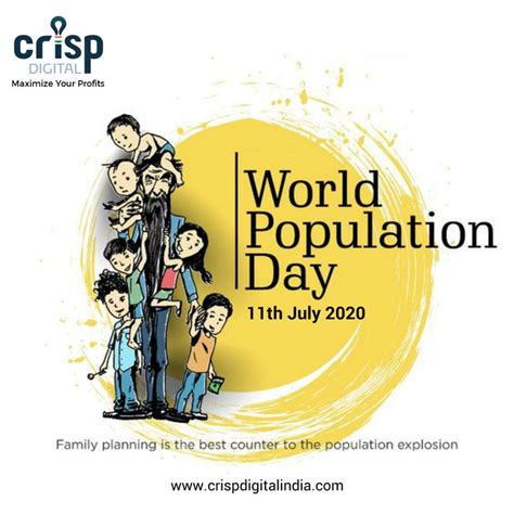 World Population Day | World population, Creative poster design, Social media design