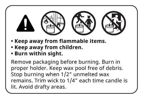 Free Printable Candle Warning Labels Template - Printable Templates Free