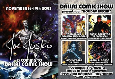 Comic Guests Announced for Dallas Comic Show | Convention Scene