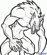 Werewolf Coloring Pages Printable sketch template