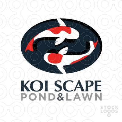 Koi Pond and Landscape Make Your Logo, Koi Pond, Social Media Design, Japanese Art, Knives, Lamp ...