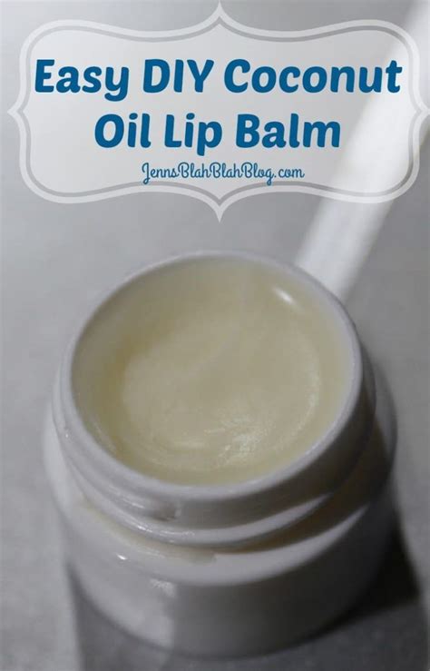 Super Easy DIY Coconut Oil Lip Balm | Coconut oil lip balm, Diy coconut ...