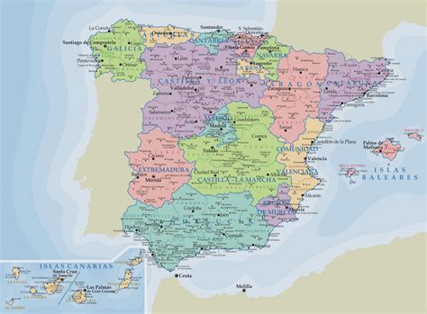 Mapa - Mapa de España Político